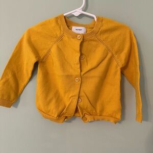 Old Navy Kids Yellow Cardigan